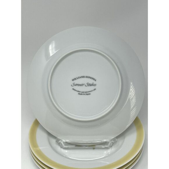 Williams Sonoma Summer Studies Salad Plates Flowers Bugs Herbs 7.75” Set of 4 - Picture 9 of 9